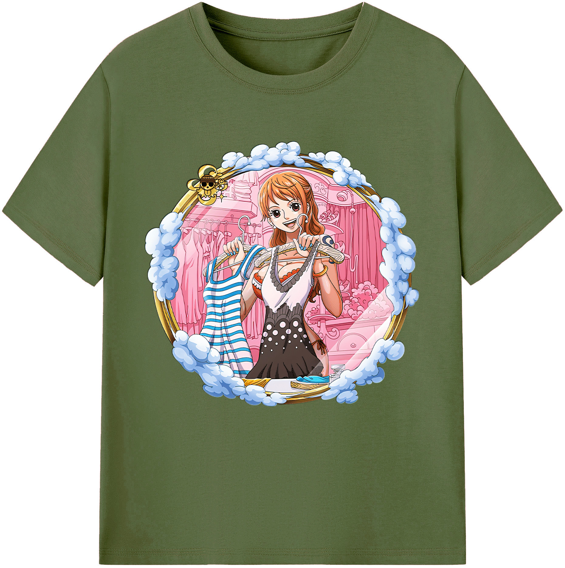 ワンピース ナミ ONE PIECE Nami 綿100％半袖Tシャツ（フロントプリント）